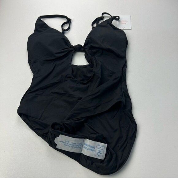 NWT Andie Swim The Santorini One Piece Black Swimsuit Size L - Picture 7 of 13